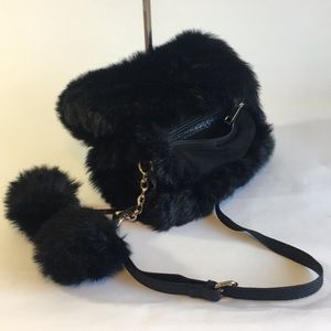 New Sondra Roberts squared faux fur bag